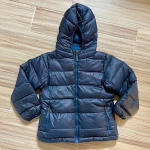 PATAGONIA KIDS Hi-Loft Down Sweater Hoody Hoodie Puffer COAT/Jacket XS 5-6
